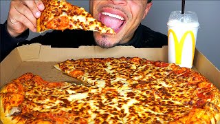 ASMR COSTCO PIZZA MCDONALDS OREO MCFLURRY MUKBAN EATING SOUNDS NO TALKING [upl. by Froma552]