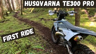 2024 Husqvarna TE300 Pro First Ride [upl. by Blackman406]