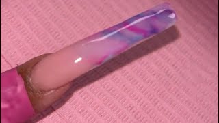 Marble  Ombré Acrylic Nail [upl. by Viviana]