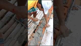 roof level bricklaying shorts youtubeshorts construction brick short trending viralshorts [upl. by Jaymee]