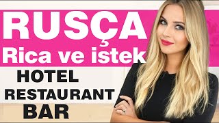 RUSÇA RESTAURANDA VE BARDA ÇALIŞANLAR İÇİN KONUŞMA KALIPLARI Hotelde Çalışanlar için Rusça [upl. by Ecneret]