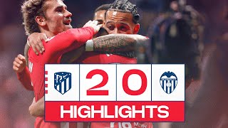 HIGHLIGHTS  Atlético de Madrid 20 Valencia [upl. by Caines868]