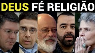 Um pastor um ateu um católico e uma agnóstica • LUIZ FELIPE PONDÉ [upl. by Ahsinuq]