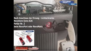 Novoferm Lichtschranke Extra 626 Fehler 2 NovoPort Neu einstellen Anleitung [upl. by Miett250]