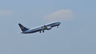 Ryanair Take Off filmed from Bremen Airport 0524 [upl. by Sophie144]