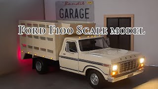 Ford F100 Scale 124  Diecast Custom  Bandit Garage [upl. by Hanley628]