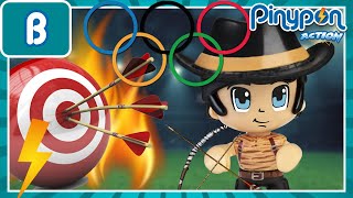 💥OPCIÓN B💥¡Segunda prueba de los JUEGOS OLIMPICOS en ⚡Pinypon Action ¡¡Puntería con PROYECTILES💥 [upl. by Clementina]