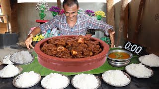 Real MUKBANG வெறித்தனம்8Plate white rice and Mutton Nalli Fast Eating Challenge [upl. by Baiel]