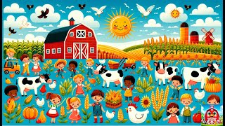 Harvest Time  FarmSongs Nursery Rhymes amp Kids Songs [upl. by Yenwat]