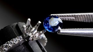 PLATINUM CEYLON SAPPHIRE RING  Part 2 [upl. by Juni70]