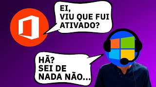 SOBRE ATIVAÇÃO PERMANENTE DO OFFICE  E O QUE A MICROSOFT FALOU [upl. by Alletsyrc]