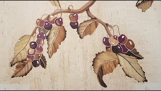 Making a marquetry picture [upl. by Simsar]