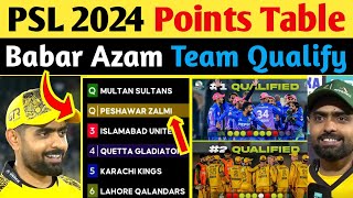 PSL 2024 Points Table  Peshawar Zalmi amp Multan Sultan Qualified For PSL 2024  PSL Points Table [upl. by Eelymmij]