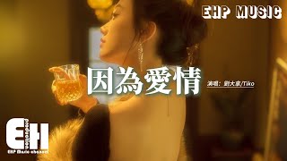 劉大拿Tiko  因為愛情『長久的愛 不是一方就能痴痴求得，世界總有人經過，但總有人不是行客。』【Eng Lyrics動態歌詞MV】 [upl. by Ileane]