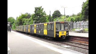 Scenes from The Tyne amp Wear Metro  Cullercoats North Shields amp South Shields stations [upl. by Zitah]