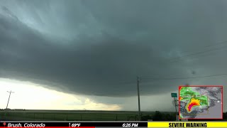 Photogenic Supercells Track Across Colorado  LIVE As It Happened [upl. by Porter]