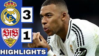 ⚪️Real Madrid vs Stuttgart 31 Extended HIGHLIGHTS  UEFA Champions League [upl. by Ociral]