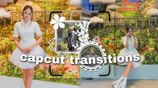 capcut  simple transitions for soft edits tutorial 1 [upl. by Nnov]