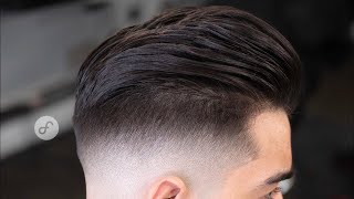 Como cortar cabello LARGO de hombre con un FADE  TUTORIAL [upl. by Llerdnam788]