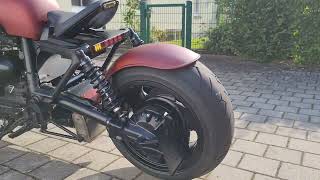 Triumph Rocket 3 III 2300cc heavy modifications exhaust Ramair MSG motogadget Motoscope pro mini [upl. by Nnanerak]