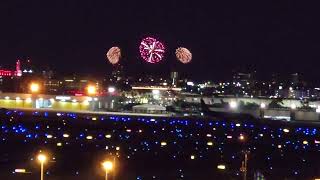 2024 Gasparilla Pirate Festival Piratechnic Fireworks Extravaganza Tampa FL USA  Seen from TPA [upl. by Aimas]