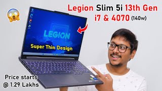 Best Laptop for Professionals Lenovo Legion Slim 5i 13th Gen i7 amp RTX 4070 Review 🔥 [upl. by Faline]