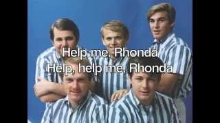 Help Me Rhonda Single Version  The Beach Boys with lyrics [upl. by Lancaster222]