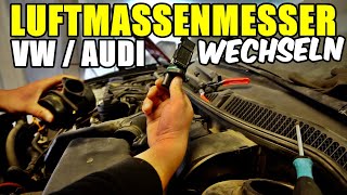 VW  AUDI LUFTMASSENMESSER LMM WECHSELN  TAUSCHEN  FUNKTIONSWEISE [upl. by Aniar667]