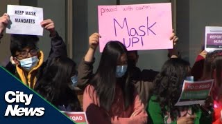 Mask mandate controversy erupts at Toronto schools [upl. by Naujit]