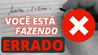 COMO CALCULAR SUA PONTUAÇÃO LÍQUIDA NA PROVA DO CEBRASPE [upl. by Aivilo]