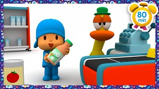 🛍️ Lets go shopping Pocoyo’s Supermarket  Pocoyo in English  Official Channel  Kids Cartoons [upl. by Kenta]