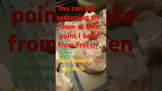 Chicken thigh boneless skinless single serve 4 oz raw 204 Cal save money food freeze diet tips [upl. by Junette]