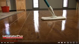 Laminate Floor Care w Lamanator Plus [upl. by Anawqahs]