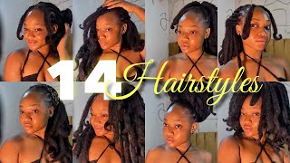 14 UNIQUE WAY TO STYLE LOCS quick and easyBeginner Friendly Tutorial [upl. by Ahsik569]