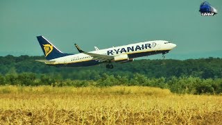 Decolare Avion Boeing 7378AS PlaneZbor FR7084 OradeaGirona TakeOff from Oradea  19 July 2017 [upl. by Ditter]