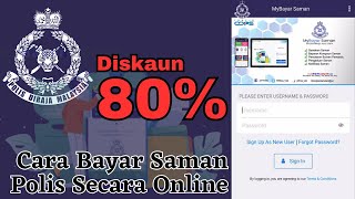 Cara Bayar Saman Polis Online l Menggunakan Handphone je gais [upl. by Eimyaj]