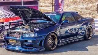 【会場内】 R34祭り2024 R34 SKYLINE FESTIVAL 2023 富士スピードウェイ [upl. by Seigel]