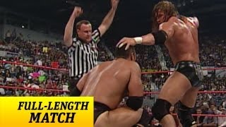 FULLLENGTH MATCH  Raw  Triple H vs The Rock  WWE Championship Match [upl. by Xonnel]