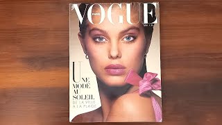 1983 May ASMR Magazine Flip Through Paris Vogue w Renee Simonsen [upl. by Gerkman]