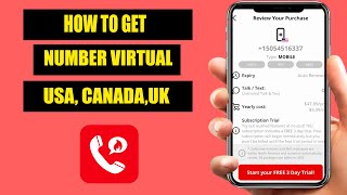 How to Get Number Virtual UKCANADAUSA Hushed 2023 [upl. by Hgielram]