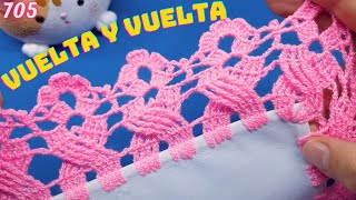 ❗ NUEVA PUNTILLA ❗ Flores de puntos cruzados a crochet 💙 705 [upl. by Notreb301]