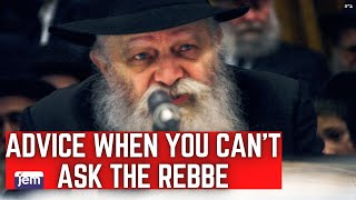 Getting Advice When You Cant Ask The Rebbe [upl. by Lenehc718]