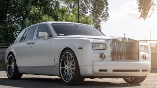 RollsRoyce Phantom on Forgiato Maglia Wheels by California Wheels [upl. by Rorry628]