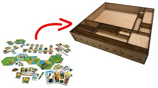 DIY Laser Cut Board Game Organizer [upl. by Ariamo]