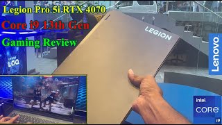 Lenovo Legion Pro 5i Gaming Laptop Intel Core i9 13900HX  RTX 4070 Gaming Test [upl. by Nissa432]