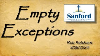 Empty Exceptions  Rob Ketcham [upl. by Lavona]