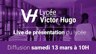 Conférence des Portes Ouvertes Lycée Victor Hugo Poitiers [upl. by Jemimah83]