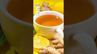 Refreshing Lemon Ginger Tulsi Tea Recipe [upl. by Ylrebmik95]