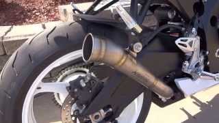 2013 GSXR 600 akrapovic megaphone [upl. by Sternberg]