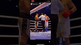 Popó Freitas Vs Whindersson Nunes no ringue  Luta completa [upl. by Elwee755]